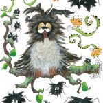 Decoratiestickers groot Uil + Spinnen - Afbeelding 2
