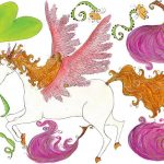 Decoratiestickers groot Gouden Eenhoorn - Afbeelding 3